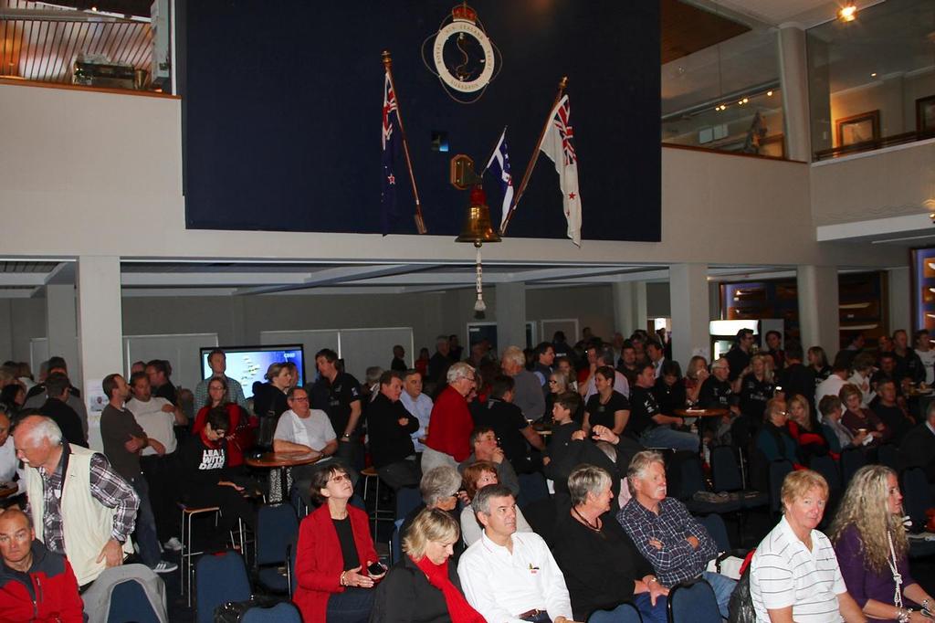 America’s Cup Day 9 Royal New Zealand Yacht Squadron - fans gather 30 minutes before the start of racing © Richard Gladwell www.photosport.co.nz
